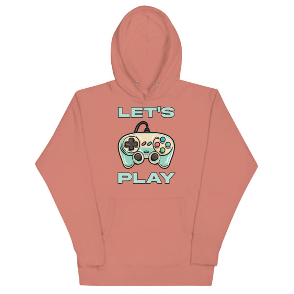 Cozy Up in Style: The 'Let's Play' Unisex Hoodie for Gamers!