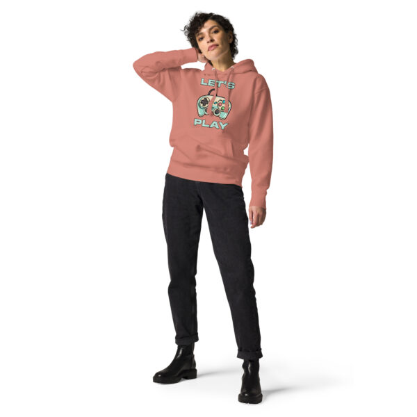 Cozy Up in Style: The 'Let's Play' Unisex Hoodie for Gamers! - Image 7