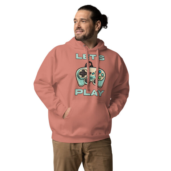 Cozy Up in Style: The 'Let's Play' Unisex Hoodie for Gamers! - Image 10