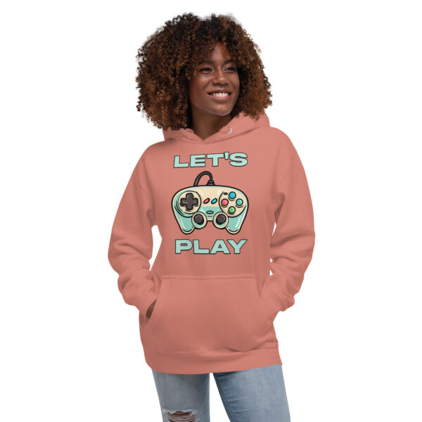 Cozy Up in Style: The 'Let's Play' Unisex Hoodie for Gamers! - Image 14