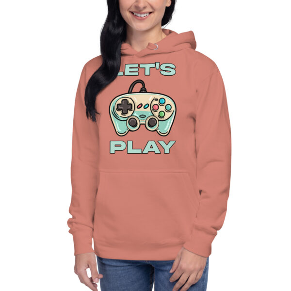 Cozy Up in Style: The 'Let's Play' Unisex Hoodie for Gamers! - Image 15