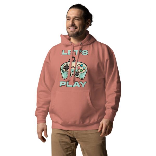 Cozy Up in Style: The 'Let's Play' Unisex Hoodie for Gamers! - Image 8