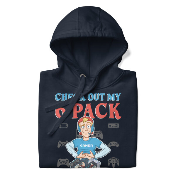 Game and Chill: 'Check Out My 6 Pack' Unisex Hoodie - Image 19