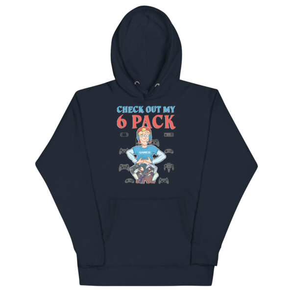 Game and Chill: 'Check Out My 6 Pack' Unisex Hoodie - Image 30