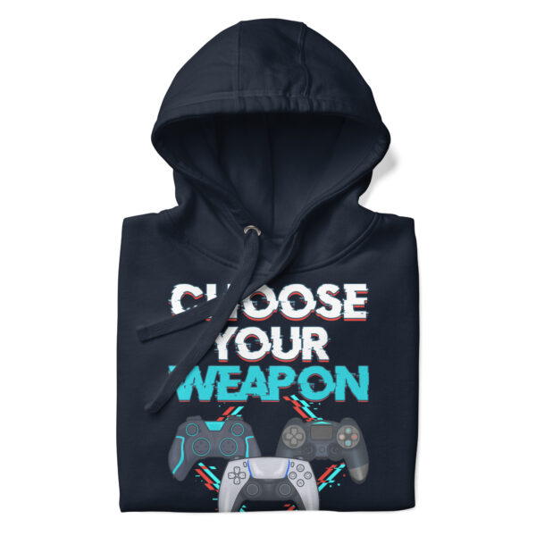 Strategic Comfort: 'Choose Your Weapon' Unisex Gamer Hoodie - Image 20