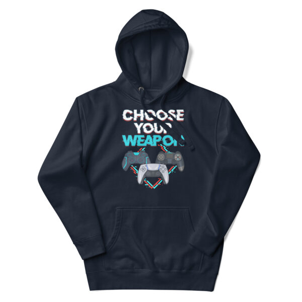 Strategic Comfort: 'Choose Your Weapon' Unisex Gamer Hoodie - Image 21