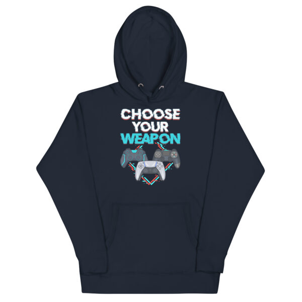 Strategic Comfort: 'Choose Your Weapon' Unisex Gamer Hoodie - Image 28