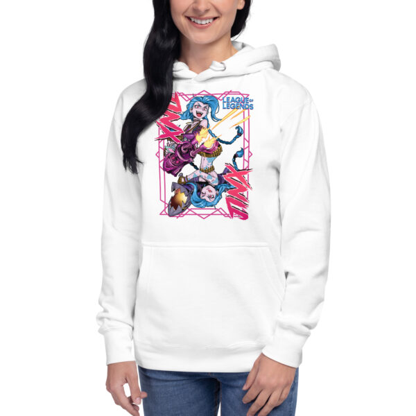 Havoc Herald Unisex Hoodie: League of Legends Jinx - Image 11