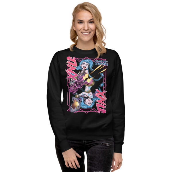 Anarchist's Anthem Unisex Hoodie: League of Legends Jinx - Image 2