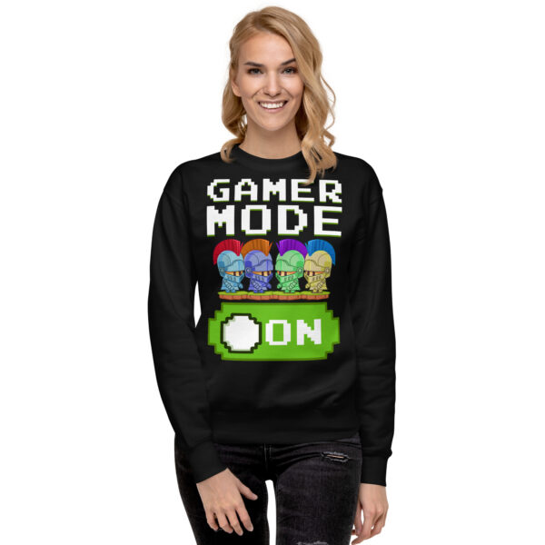 Get Your Game Face On with Our Premium Black Gamer Sweatshirt - Image 9