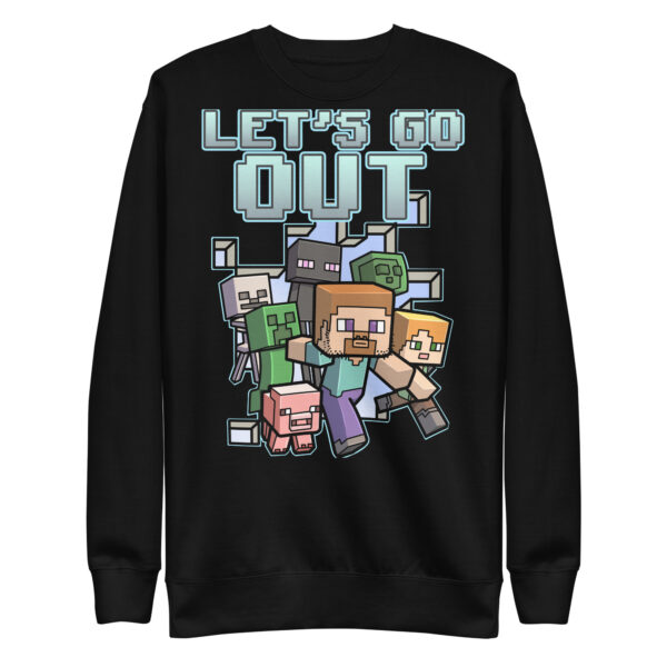 Minecraft Let's Go Out Premium Sweatshirt