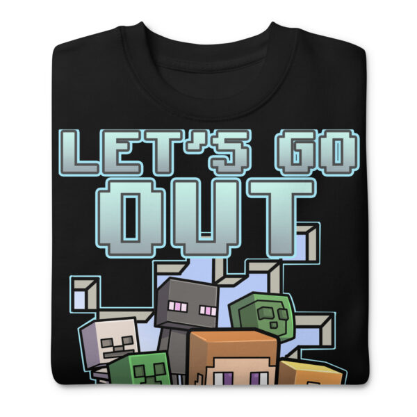 Minecraft Let's Go Out Premium Sweatshirt - Image 2