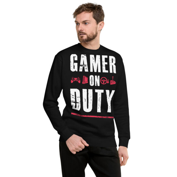 Defend Your Style - 'Gamer On Duty' Premium Sweatshirt - Image 4