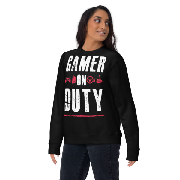 Defend Your Style - 'Gamer On Duty' Premium Sweatshirt - Image 12