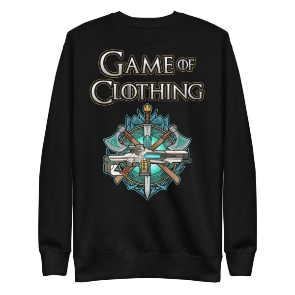 Embark on a Style Quest with the 'Game Of Clothing' Premium Sweatshirt