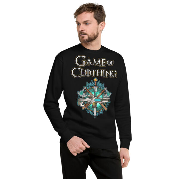 Embark on a Style Quest with the 'Game Of Clothing' Premium Sweatshirt - Image 5