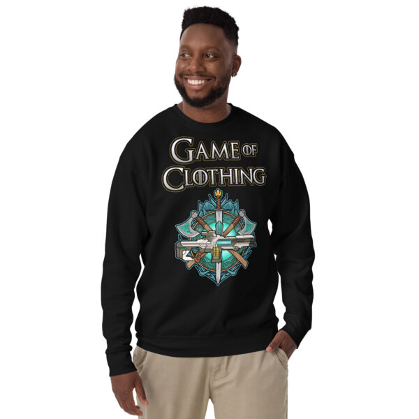 Embark on a Style Quest with the 'Game Of Clothing' Premium Sweatshirt - Image 16