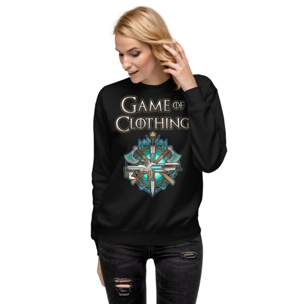 Embark on a Style Quest with the 'Game Of Clothing' Premium Sweatshirt - Image 21