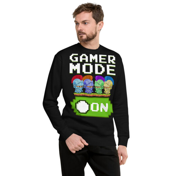 Get Your Game Face On with Our Premium Black Gamer Sweatshirt - Image 2