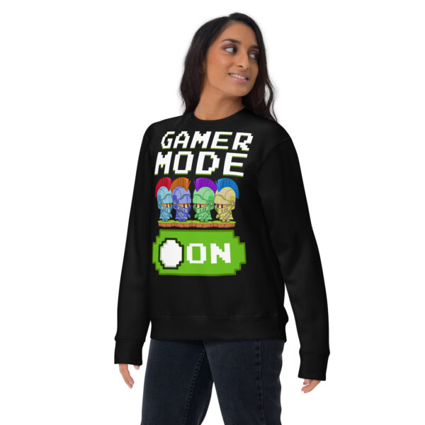 Get Your Game Face On with Our Premium Black Gamer Sweatshirt - Image 10