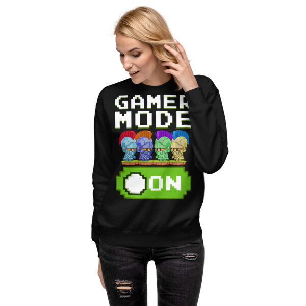 Get Your Game Face On with Our Premium Black Gamer Sweatshirt - Image 17