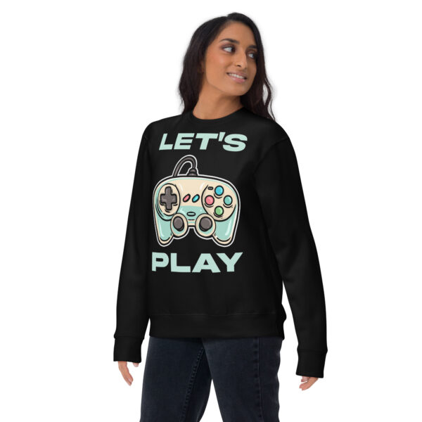 Game on in Style: 'Let's Play' Unisex Premium Sweatshirt! - Image 11