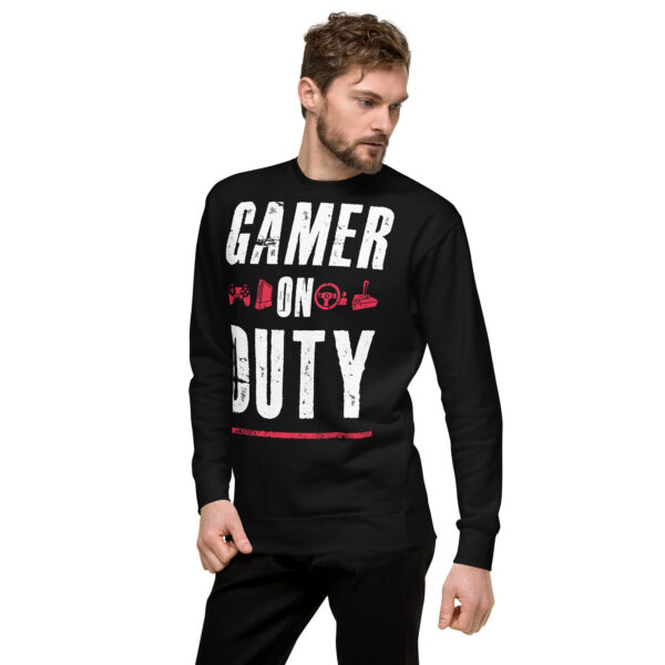 Defend Your Style - 'Gamer On Duty' Premium Sweatshirt - Image 6