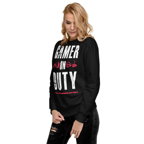 Defend Your Style - 'Gamer On Duty' Premium Sweatshirt - Image 13