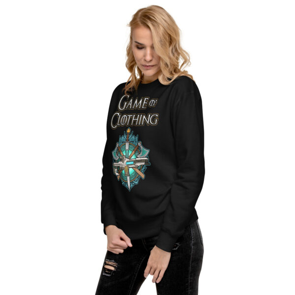 Embark on a Style Quest with the 'Game Of Clothing' Premium Sweatshirt - Image 14