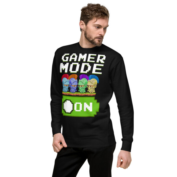 Get Your Game Face On with Our Premium Black Gamer Sweatshirt - Image 3