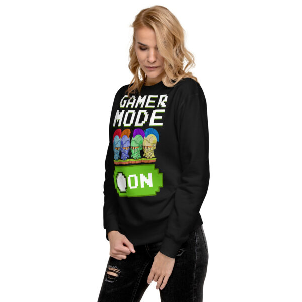 Get Your Game Face On with Our Premium Black Gamer Sweatshirt - Image 8