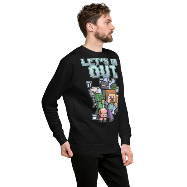 Minecraft Let's Go Out Premium Sweatshirt - Image 7