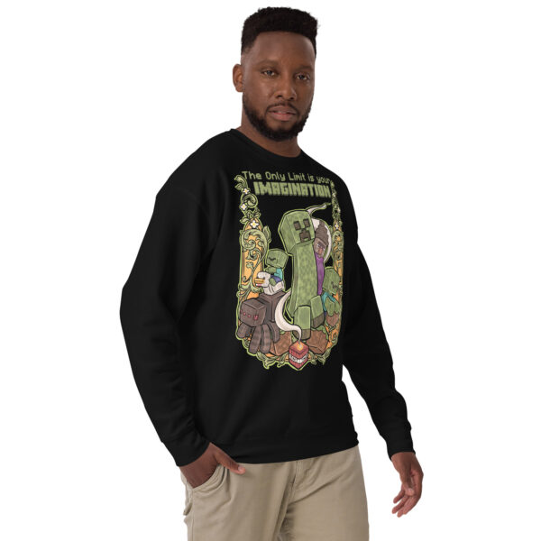 Pixel Perfect Comfort: Minecraft Imagination Unisex Premium Sweatshirt - Image 8