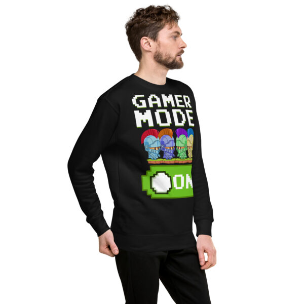 Get Your Game Face On with Our Premium Black Gamer Sweatshirt - Image 4