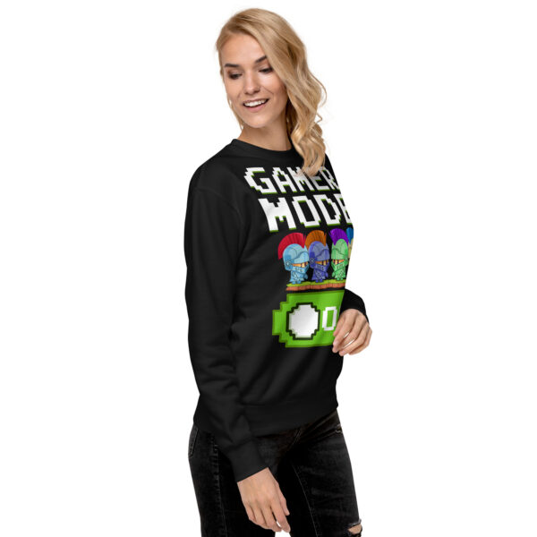 Get Your Game Face On with Our Premium Black Gamer Sweatshirt - Image 7