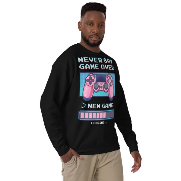 Power-Up in Style: 'Never Say Game Over' Unisex Premium Sweatshirt! - Image 12