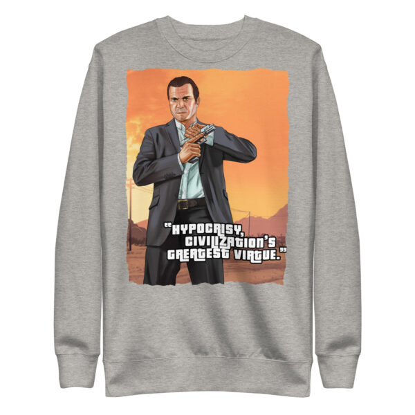 Command Attention with the Exclusive 'GTA Hypocrisy' Premium Gamer Sweatshirt - Image 23