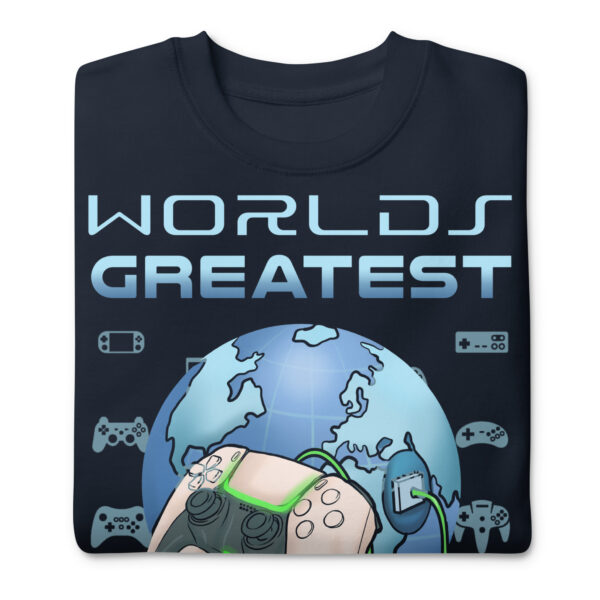 Exclusive Gamer Gear: The 'World's Greatest Gamer' Premium Sweatshirt - Image 4