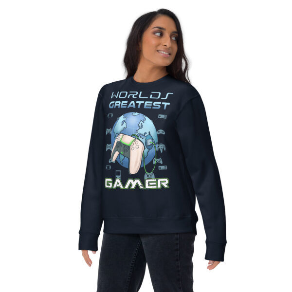 Exclusive Gamer Gear: The 'World's Greatest Gamer' Premium Sweatshirt - Image 8