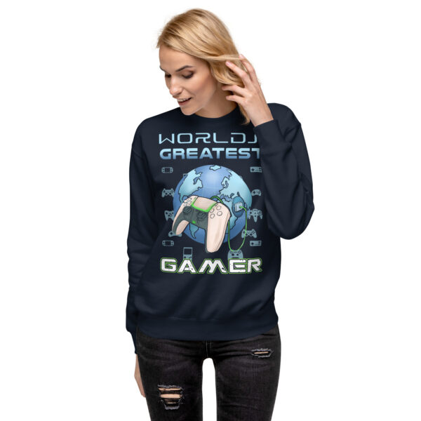 Exclusive Gamer Gear: The 'World's Greatest Gamer' Premium Sweatshirt - Image 15