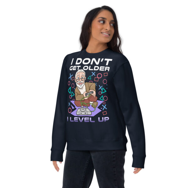 Game Through the Years: 'I Level Up' Premium Sweatshirt - Image 8