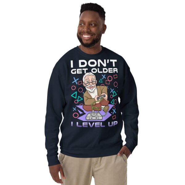 Game Through the Years: 'I Level Up' Premium Sweatshirt - Image 11