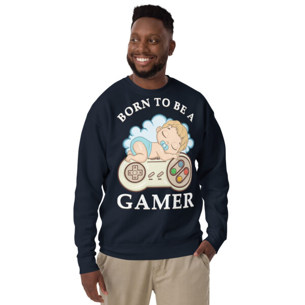 Destined for the Console: 'Born to Be a Gamer' Unisex Premium Sweatshirt! - Image 13