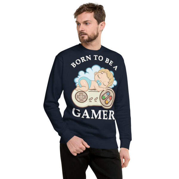 Destined for the Console: 'Born to Be a Gamer' Unisex Premium Sweatshirt! - Image 17