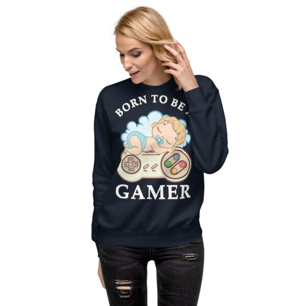 Destined for the Console: 'Born to Be a Gamer' Unisex Premium Sweatshirt! - Image 18