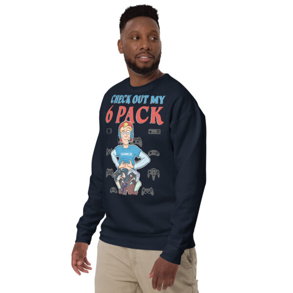 Cozy With a Side of Humor: 'Check Out My 6 Pack' Unisex Premium Sweatshirt - Image 13