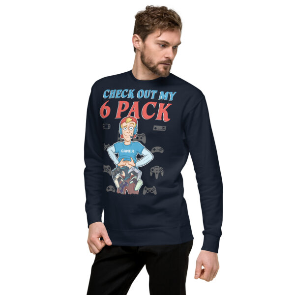 Cozy With a Side of Humor: 'Check Out My 6 Pack' Unisex Premium Sweatshirt - Image 15