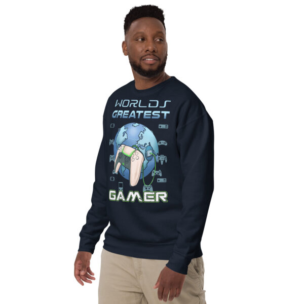 Exclusive Gamer Gear: The 'World's Greatest Gamer' Premium Sweatshirt - Image 10