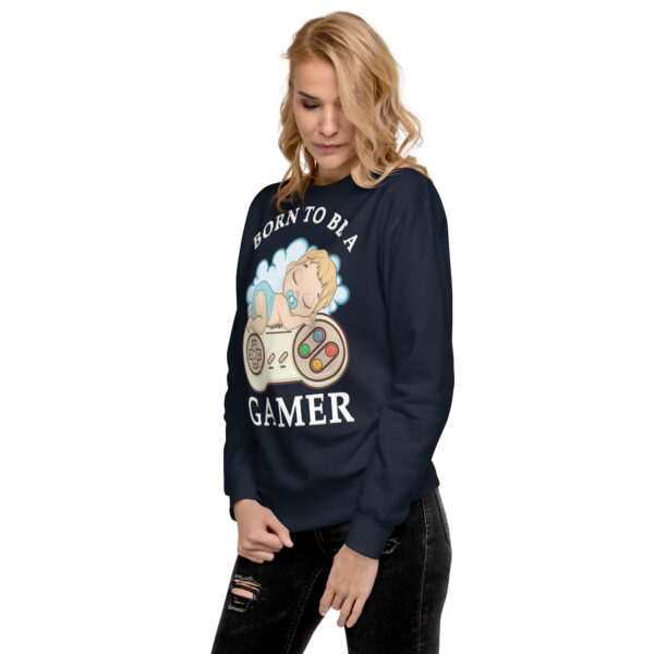 Destined for the Console: 'Born to Be a Gamer' Unisex Premium Sweatshirt! - Image 8