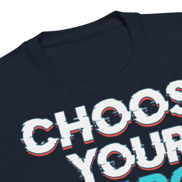 Battle-Ready Style: 'Choose Your Weapon' Unisex Premium Sweatshirt - Image 2